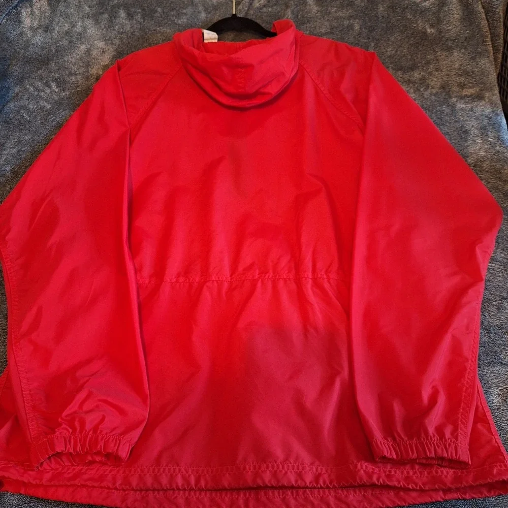 VTG‎ L.L. Bean Anorak Nylon Pullover Windbreaker Jacket Mens LT Red Hiking Camp